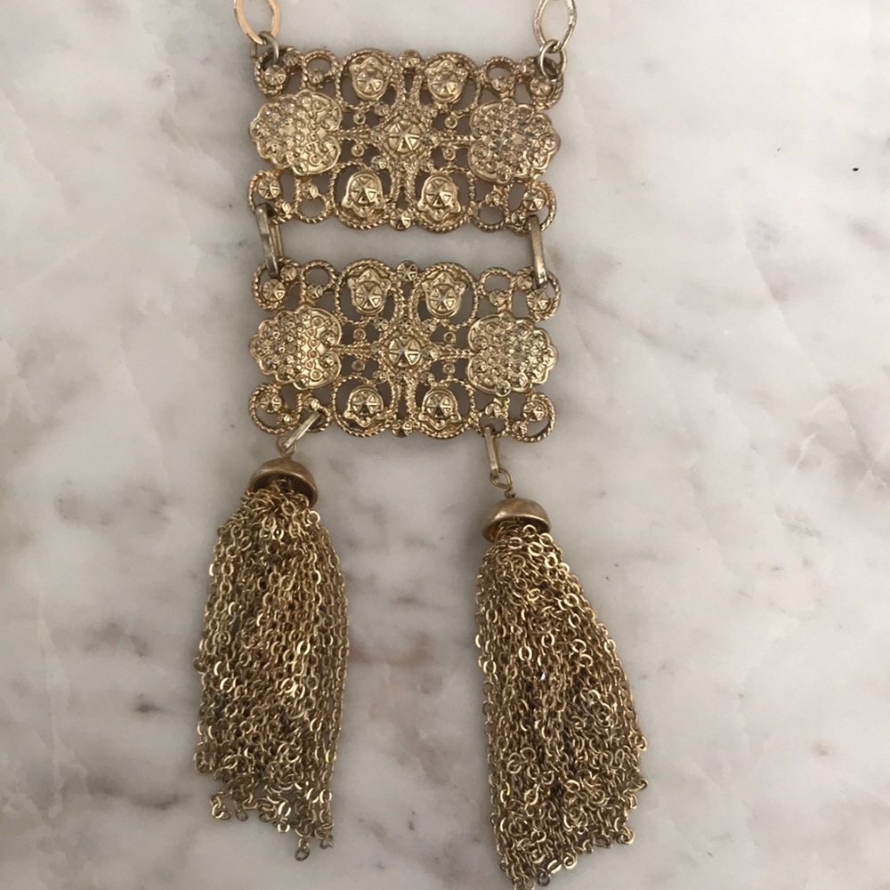 Old Anthro tassel necklace